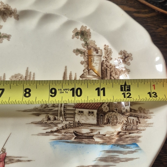 Cottage Core Style Johnson Bros "The Old Mill" Detailed Platter - Picture 3 of 4